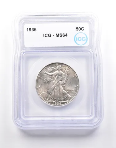 1936 Walking Liberty Half Dollar MS64 ICG a5221