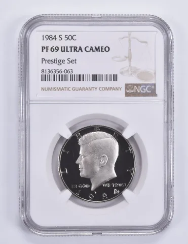 1984-S Kennedy Half Dollar Prestige Set PF69 UCAM NGC Brown Label