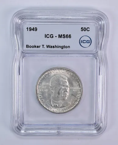 1949 Booker T Washington Commemorative Half Dollar MS66 ICG