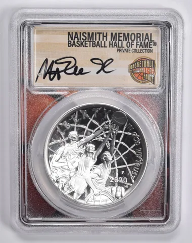 2020-P MAGIC JOHNSON SIGNED Basketball HOF Commemorative Dollar PR70 PCGS