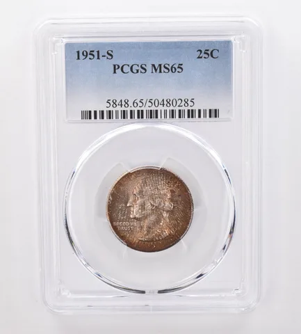 1951-S Washington Quarter MS65 PCGS Beautiful Tone a0030