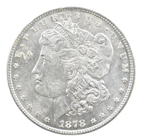 1878 7TF Morgan Silver Dollar Reverse Of 78 *1849