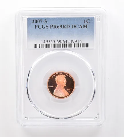 2007-S Lincoln Memorial Cent PR69 RD DCAM PCGS Beautiful Tone *2104