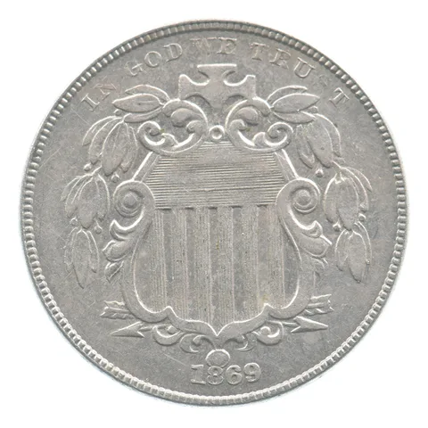 1869 Shield Nickel *4484