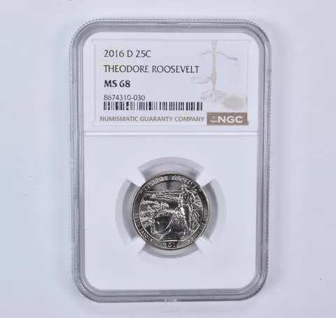 2016-D Washington Quarter ATB Theodore Roosevelt MS68 NGC