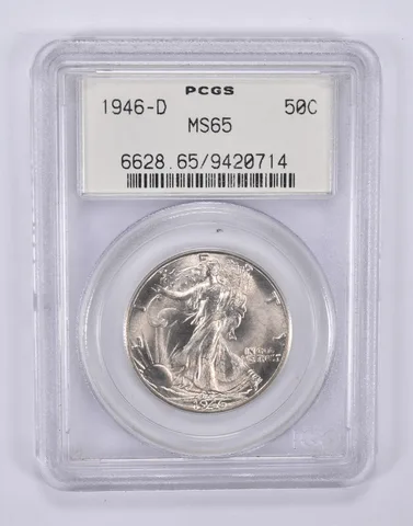 1946-D Walking Liberty Half Dollar MS65 PCGS OGH a9258