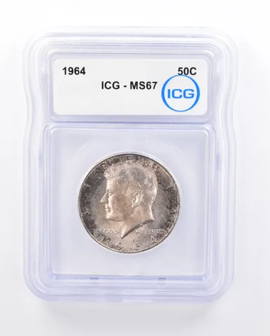 1964 Kennedy Half Dollar MS67 ICG Beautiful Tone *1907