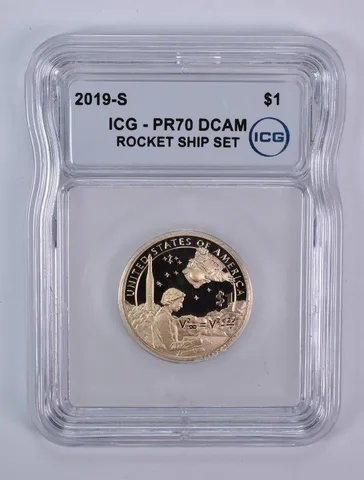 2019-S Sacagawea $1 Mary Golda Ross Space Rocket Ship Set PR70 DCAM ICG