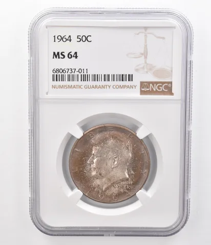1964 Kennedy Half Dollar MS64 NGC Beautifully Toned *8614