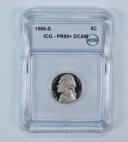 1980-S Jefferson Nickel PR69+ DCAM ICG