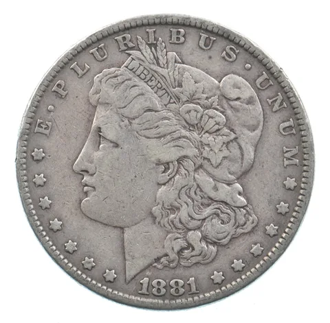 Early - 1881 Morgan Silver Dollar - 90% US Coin *809