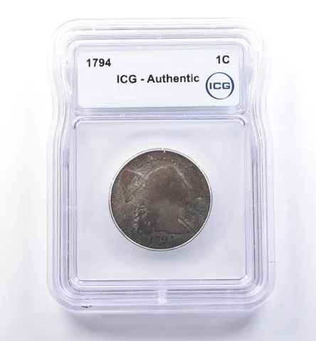 1794 Liberty Cap Large Cent Authentic ICG Head of 94 *8383