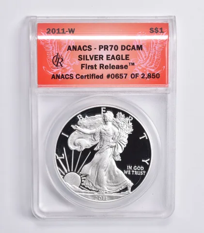 2011-W American Silver Eagle First Release PR70 DCam FR ANACS