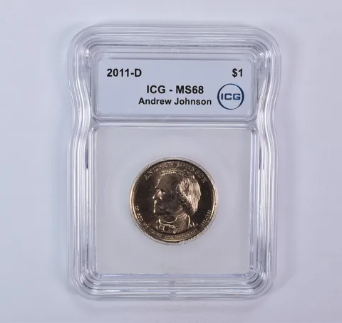 2011-D Presidential $1 Andrew Johnson SMS MS68 ICG