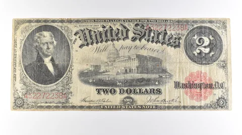 1917 $2 Legal Tender Large Note Red Seal FR#57 *0642