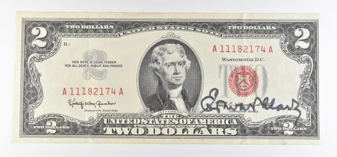 1963 $2 US Note Red Seal Courtesy Signature *0912