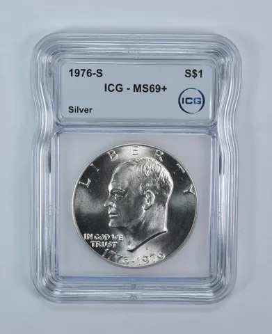 1976-S Eisenhower $1 Silver MS69+ ICG