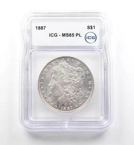 1887 Morgan Silver Dollar MS65 PL ICG *7512