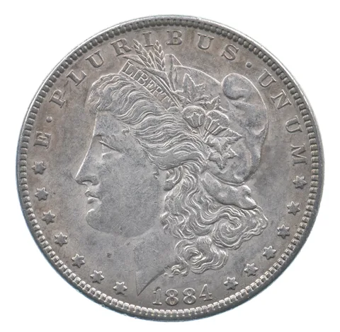 Better 1884 Morgan Silver Dollar - 90% US Coin - Nice Coin *413