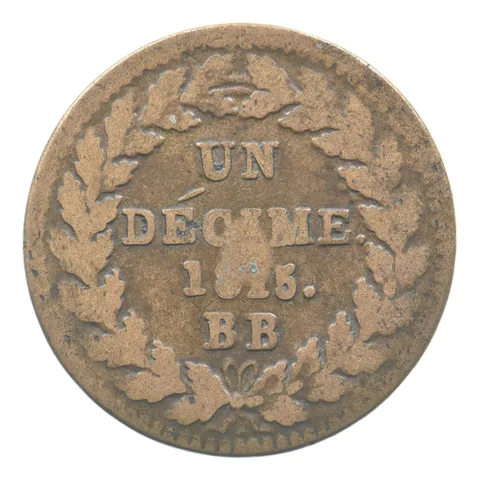 1815 BB France 1 Decime Louis XVIII *6533