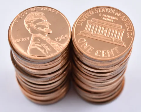 (50) Proof 1964 Lincoln Memorial Cents - ROLL of 50 Coins