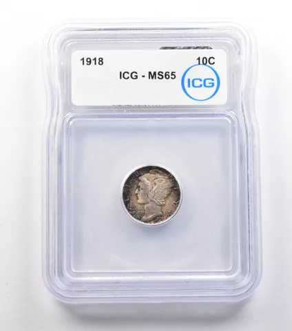 1918 Mercury Dime MS65 ICG *0893