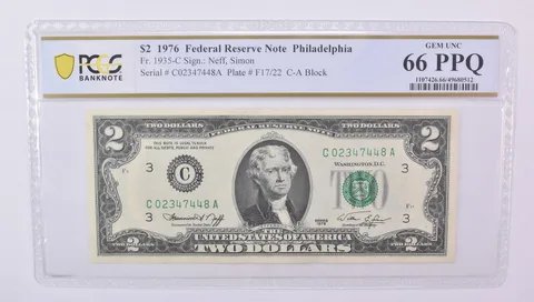 $2 1976 Philadelphia PA FRN Fr#1935-C Gem Unc 66 PPQ PCGS