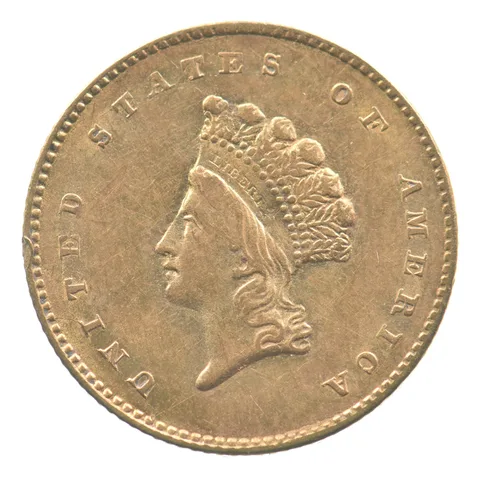 1855 $1 Indian Princess Head Gold Dollar *9093