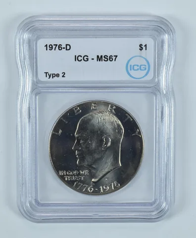 1976-D Eisenhower $1 Type 2 MS67 ICG