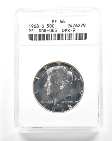 1968-S Kennedy Half Dollar DDR-005 DMR-9 PF66 ANACS *2099