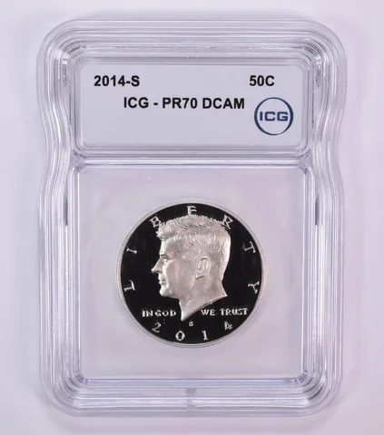 2014-S Kennedy Half Dollar PR70 DCAM ICG