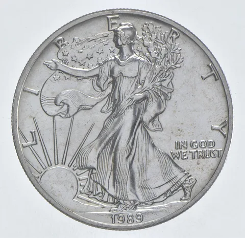 Better Date 1989 American Silver Eagle 1 Troy Oz .999 Fine Silver *357