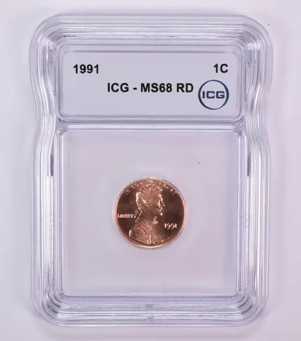 1991 Lincoln Memorial Cent MS68 RD ICG