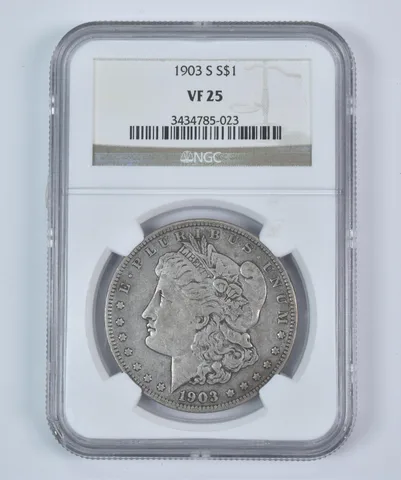 1903-S Morgan Silver Dollar VF25 NGC a9350