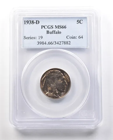 1938-D Indian Head Buffalo Nickel MS66 PCGS *1285