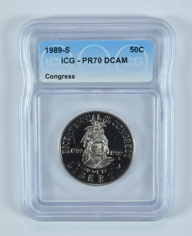 1989-S Congress Commemorative Half Dollar PR70 DCAM ICG