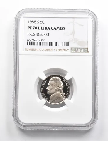 PF70 UCAM 1988-S Jefferson Nickel Prestige Set NGC RARE PEDIGREE *9776