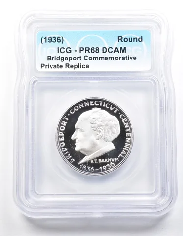 1936 Bridgeport Half Dollar PR68 ICG Museum Gallery Strike *1273