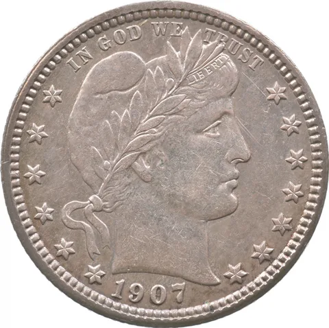 1907 Barber Quarter *4759