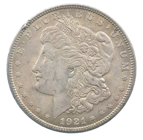 Early - 1921 Morgan Silver Dollar - 90% US Coin *962