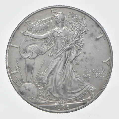 Rarest 1996 American Silver Eagle - Key Date - Rare LOW MINTAGE *373