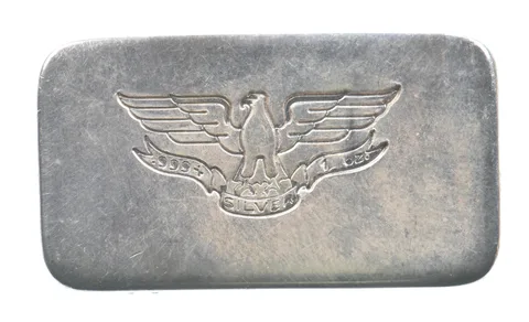 Rare Vintage WH Foster 1 oz Silver Bar Type 2 *0758