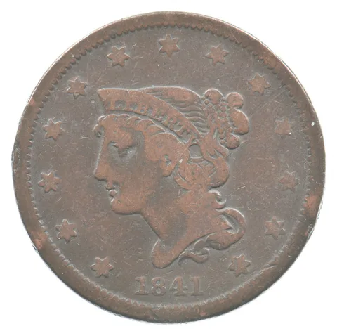 1841 Braided Hair Large Cent *7540