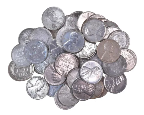 ROLL (50) High Grade/AU/BU 1943 P D S Lincoln Steel Wheat Cents Collection *534
