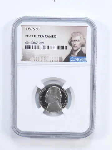1989-S PF69 Jefferson Nickel NGC Special Lbl
