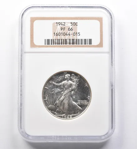 PF66 1942 Walking Liberty Half Dollar NGC a4441