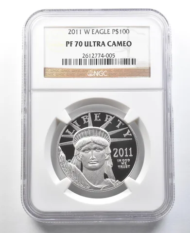 2011-W $100 American Platinum Eagle 1 Oz Platinum PF70 UCAM NGC
