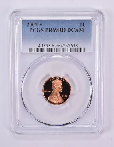 2007-S Lincoln Memorial Cent PR69 DCAM PCGS Blue Label