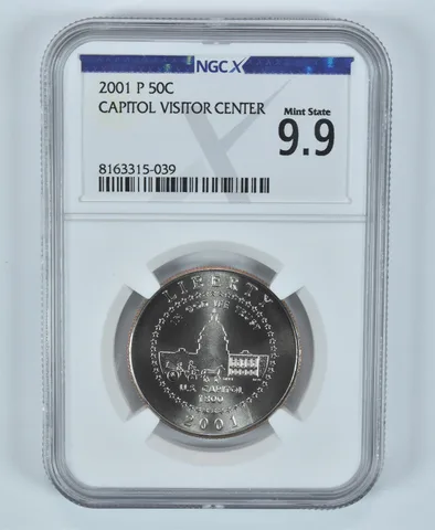 2001-P Capitol Visitor Center Commemorative Half Dollar MS 9.9 NGC X NGCX