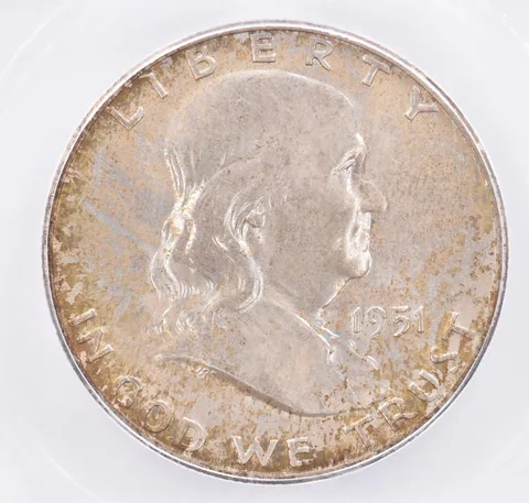 1951-D Franklin Half Dollar MS66 FBL ICG Beautiful Tone *2159